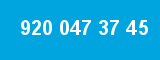 920 047 37 45